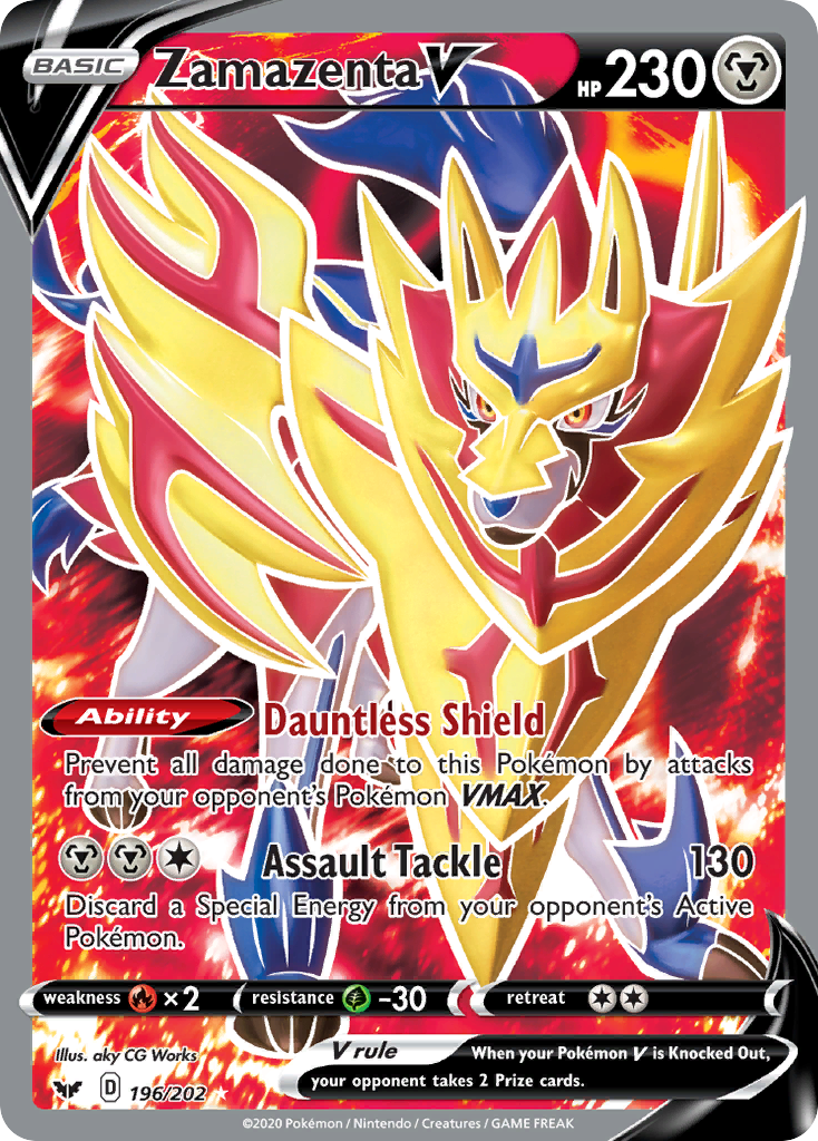 Zamazenta V (196/202) [Sword & Shield: Base Set] | I Want That Stuff Brandon