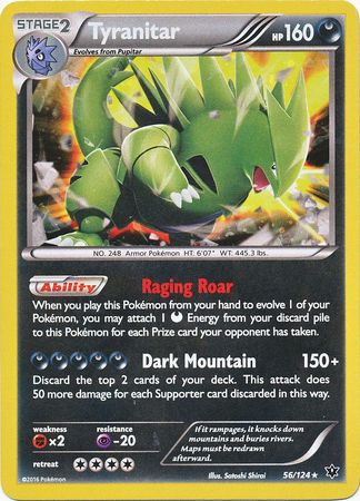 Tyranitar (56/124) (Cosmos Holo) [XY: Fates Collide] | I Want That Stuff Brandon