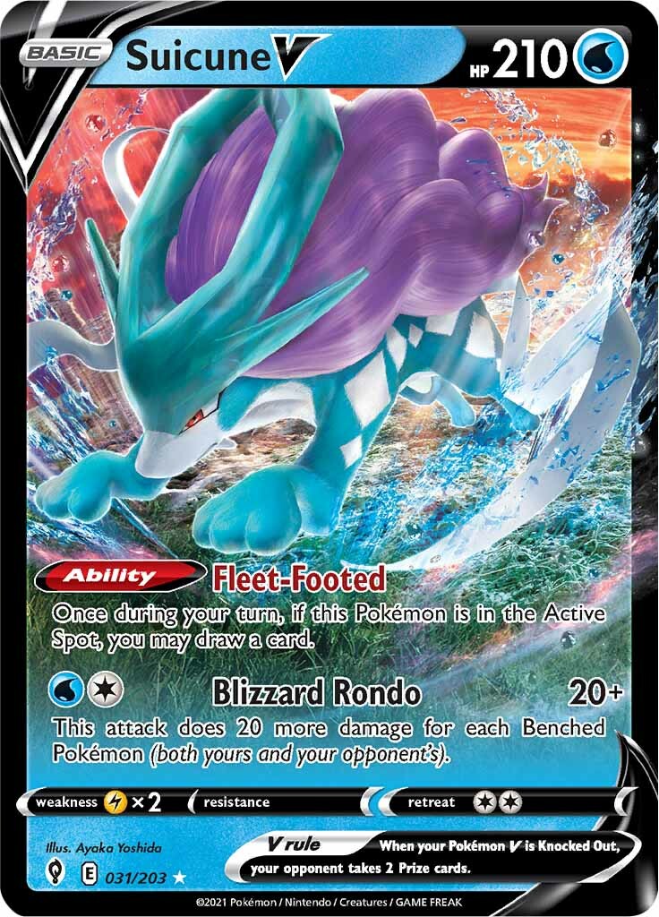 Suicune V (031/203) [Sword & Shield: Evolving Skies] | I Want That Stuff Brandon