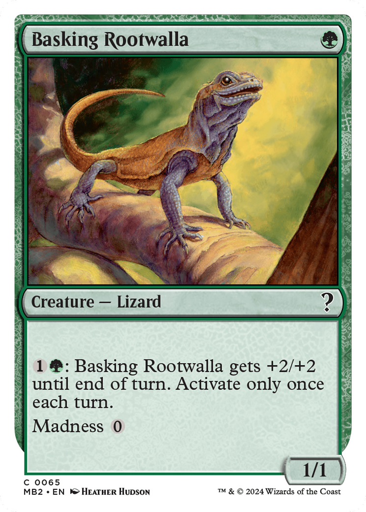 Basking Rootwalla (White Border) [Mystery Booster 2] | I Want That Stuff Brandon