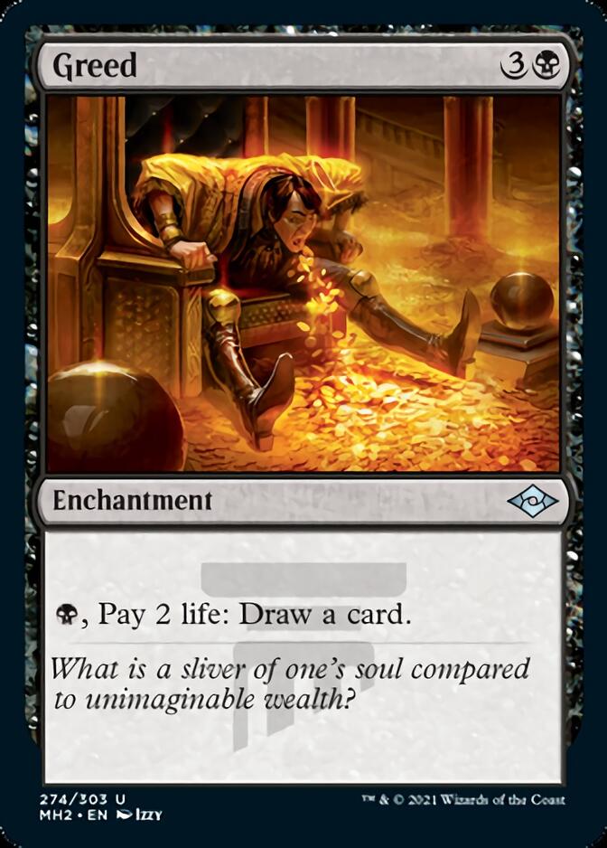Greed (Foil Etched) [Modern Horizons 2] | I Want That Stuff Brandon