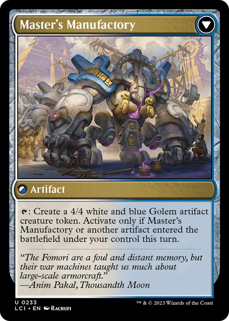 Master's Guide-Mural // Master's Manufactory [The Lost Caverns of Ixalan] | I Want That Stuff Brandon