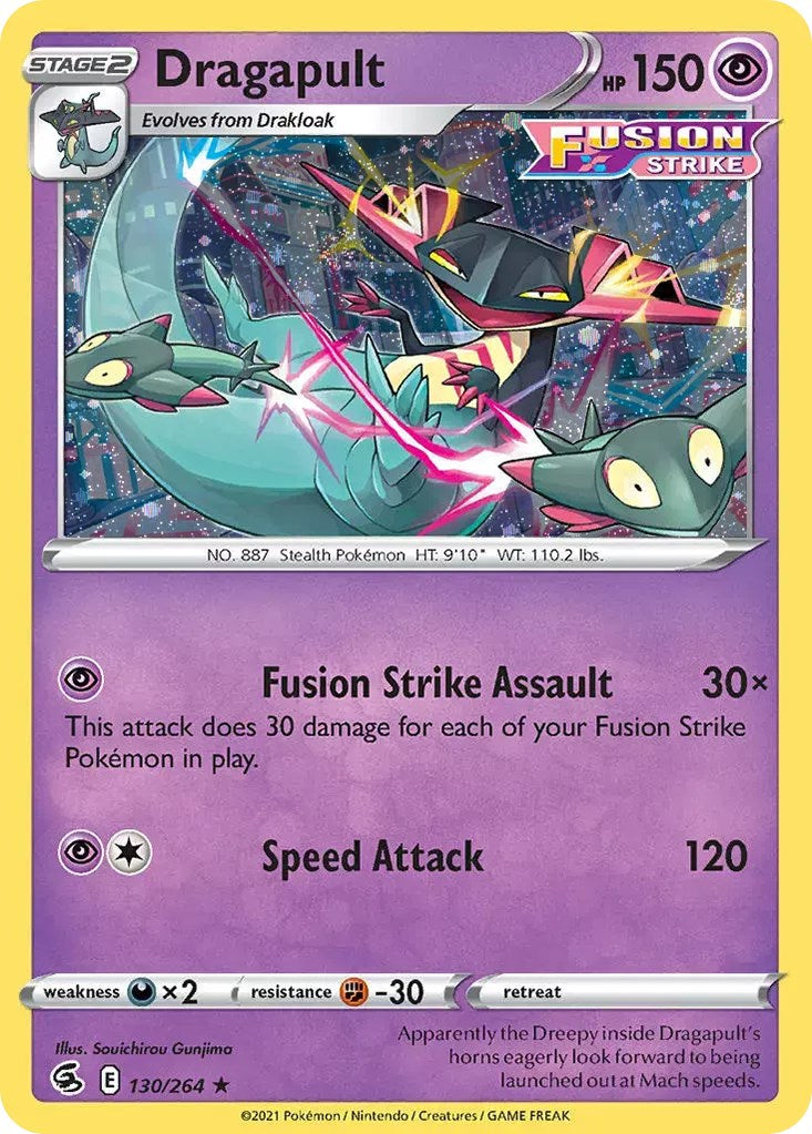 Dragapult (130/264) (Cosmos Holo) [Sword & Shield: Fusion Strike] | I Want That Stuff Brandon