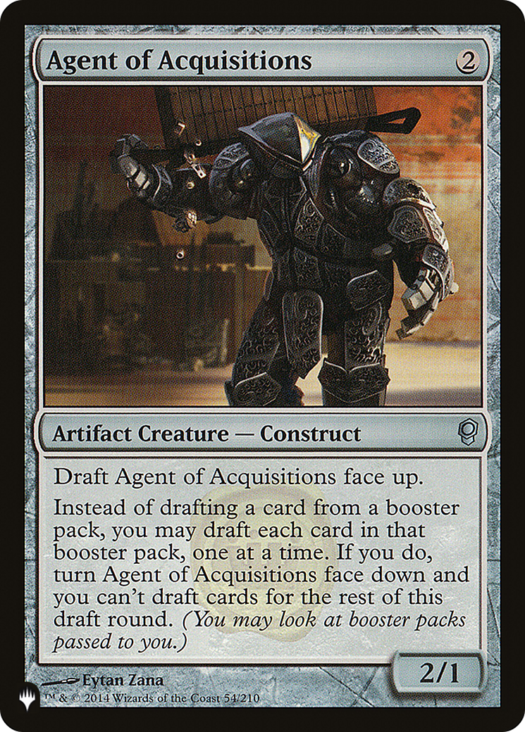 Agent of Acquisitions [The List Reprints] | I Want That Stuff Brandon