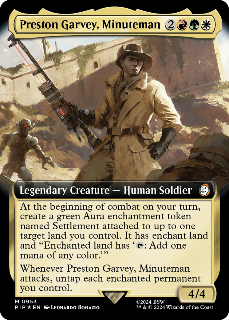 Preston Garvey, Minuteman (Extended Art) (Surge Foil) [Fallout] | I Want That Stuff Brandon