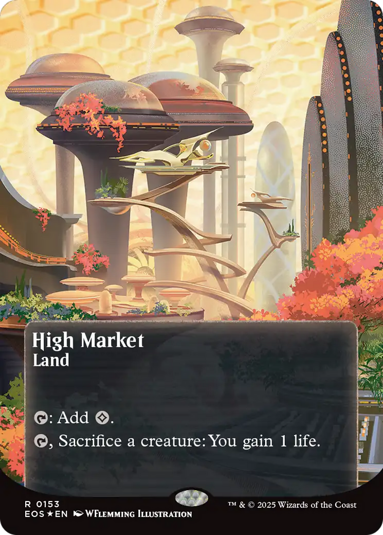 High Market (0153) (Borderless) (Galaxy Foil) [Edge of Eternities: Stellar Sights] | I Want That Stuff Brandon