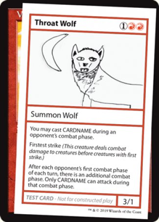 Throat Wolf (2021 Edition) [Mystery Booster Playtest Cards] | I Want That Stuff Brandon