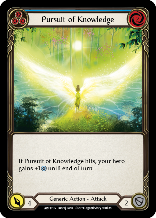 Pursuit of Knowledge [ARC161-S] (Arcane Rising)  1st Edition Rainbow Foil | I Want That Stuff Brandon