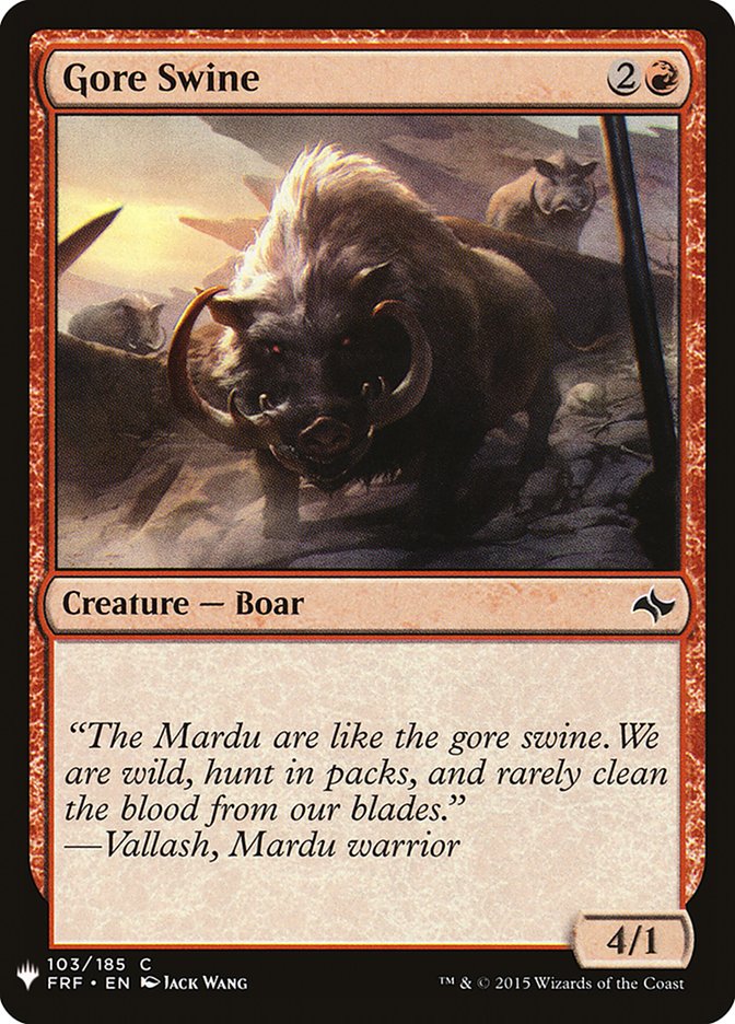 Gore Swine [Mystery Booster] | I Want That Stuff Brandon