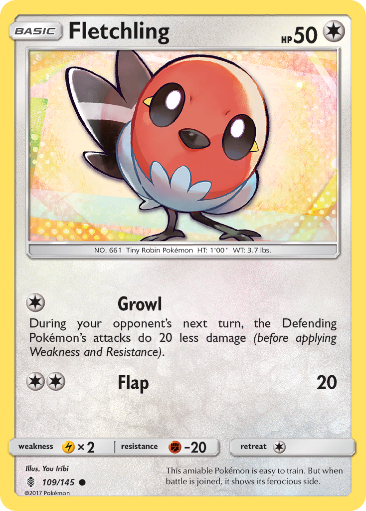 Fletchling (109/145) [Sun & Moon: Guardians Rising] | I Want That Stuff Brandon