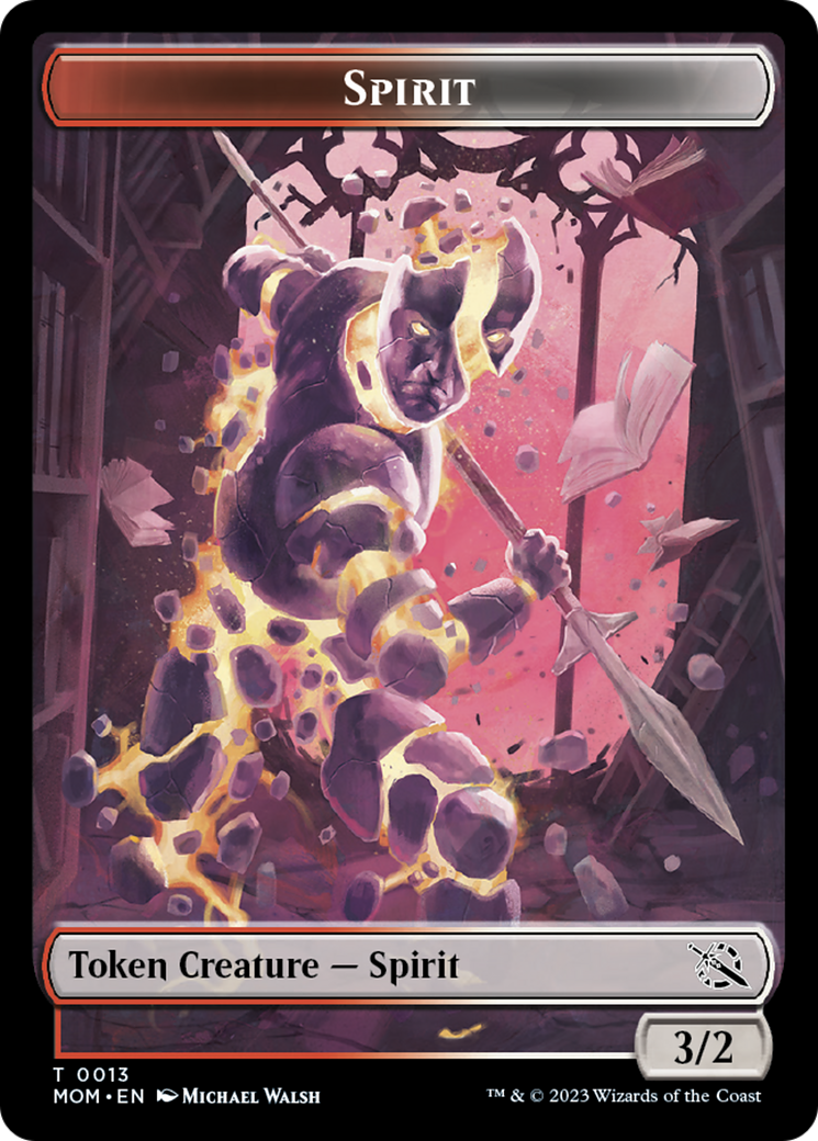 Spirit Token (13) [March of the Machine Tokens] | I Want That Stuff Brandon