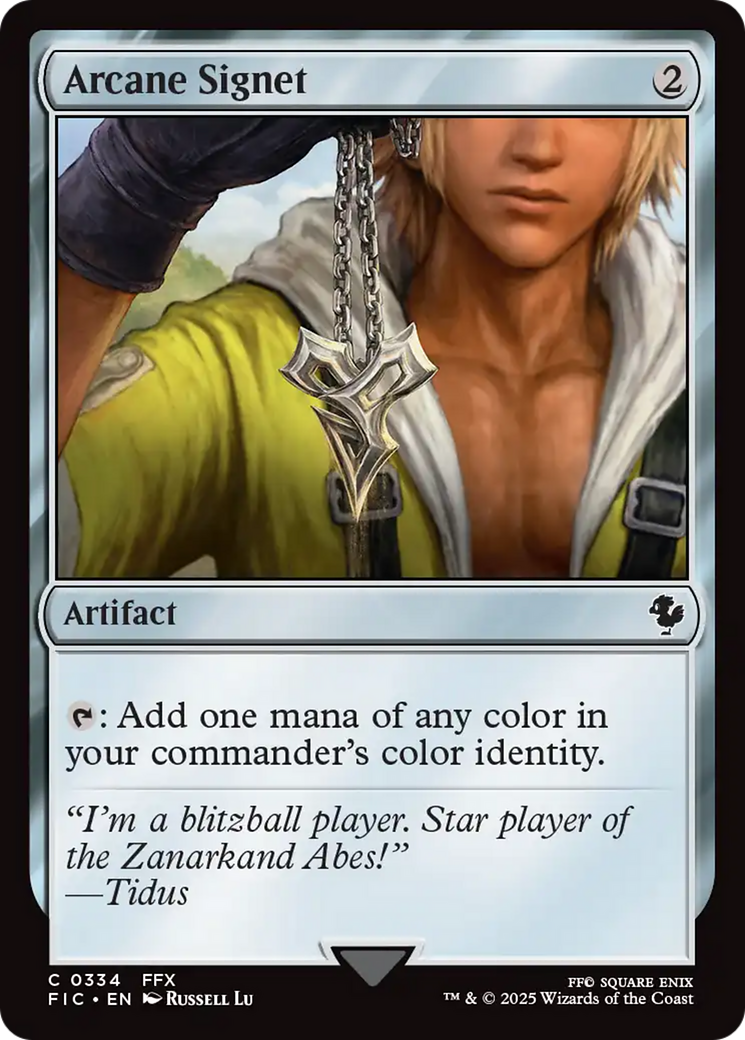 Arcane Signet (0334) [FINAL FANTASY Commander] | I Want That Stuff Brandon