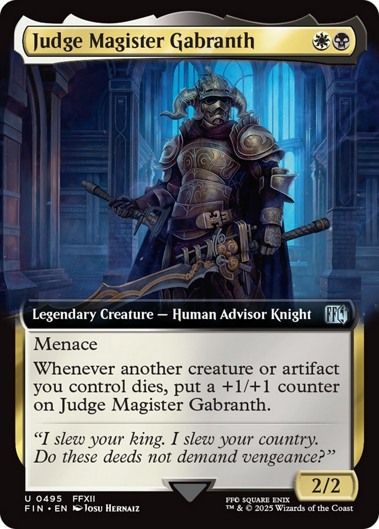 Judge Magister Gabranth (Extended Art) [FINAL FANTASY] | I Want That Stuff Brandon