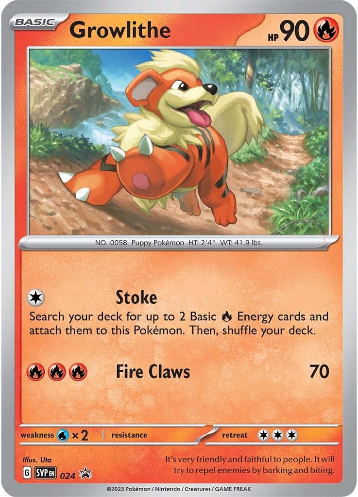 Growlithe (024) [Scarlet & Violet: Black Star Promos] | I Want That Stuff Brandon