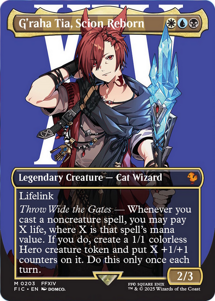 G'raha Tia, Scion Reborn (Borderless) [FINAL FANTASY Commander] | I Want That Stuff Brandon