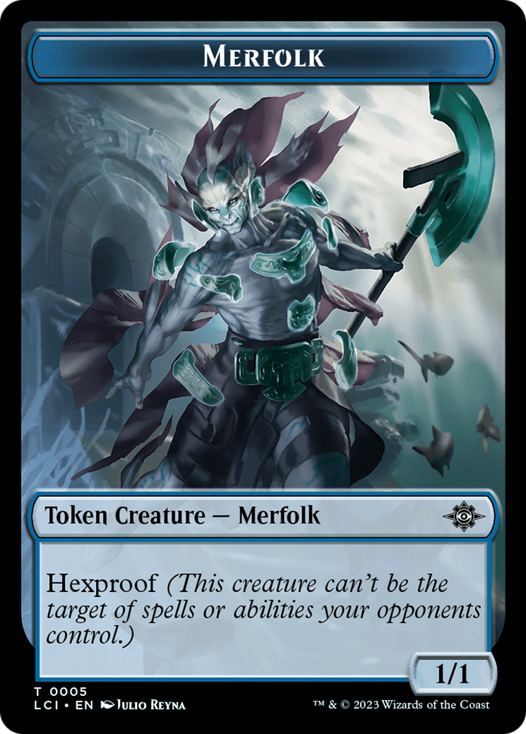 Copy // Merfolk (0005) Double-Sided Token [The Lost Caverns of Ixalan Commander Tokens] | I Want That Stuff Brandon