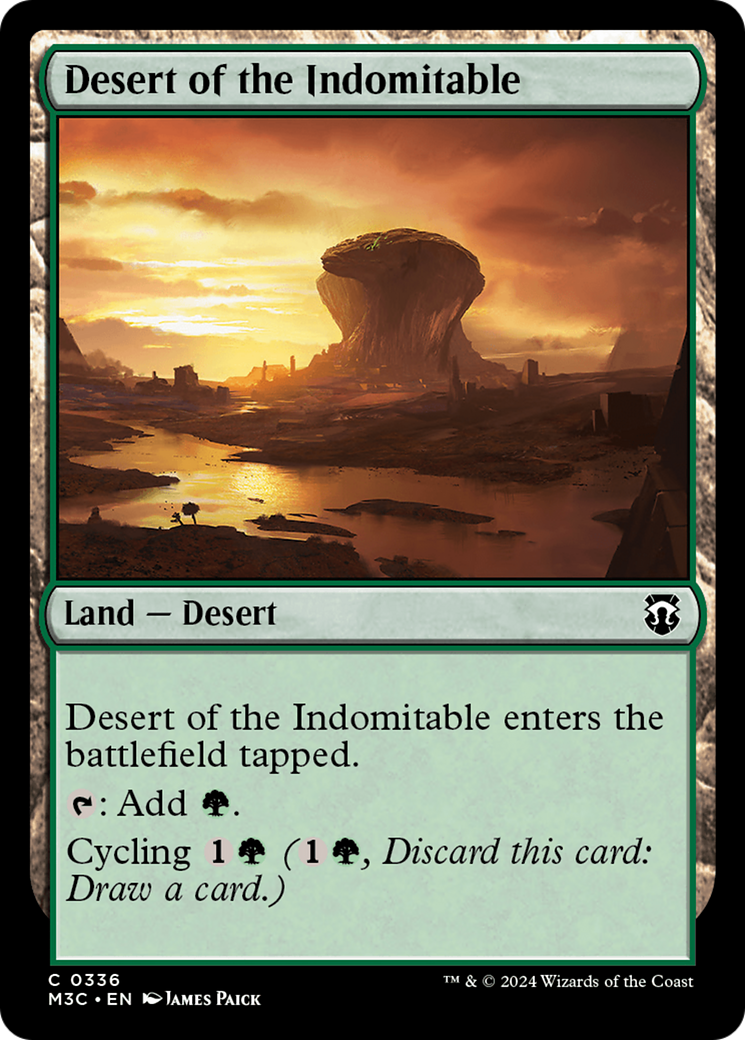 Desert of the Indomitable (Ripple Foil) [Modern Horizons 3 Commander] | I Want That Stuff Brandon