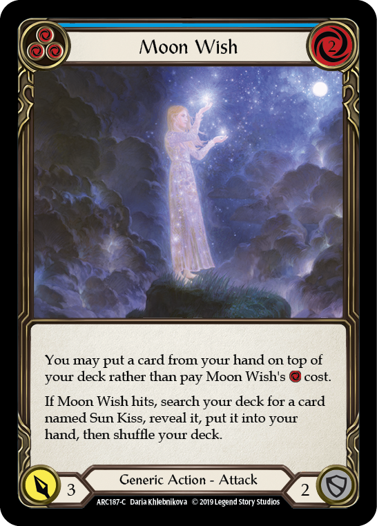 Moon Wish (Blue) [ARC187-C] (Arcane Rising)  1st Edition Normal | I Want That Stuff Brandon