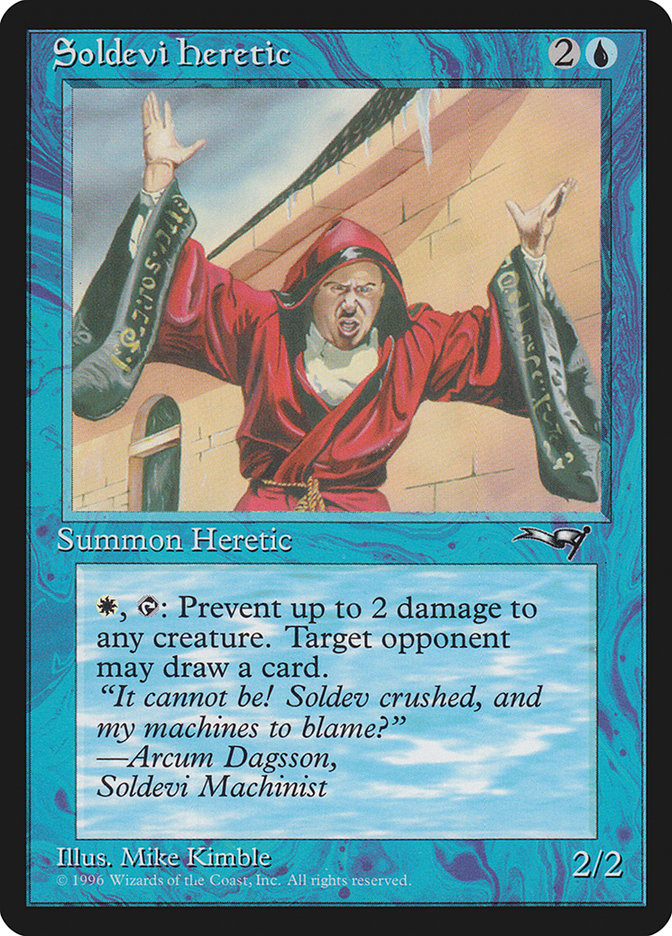 Soldevi Heretic (Hands Raised) [Alliances] | I Want That Stuff Brandon