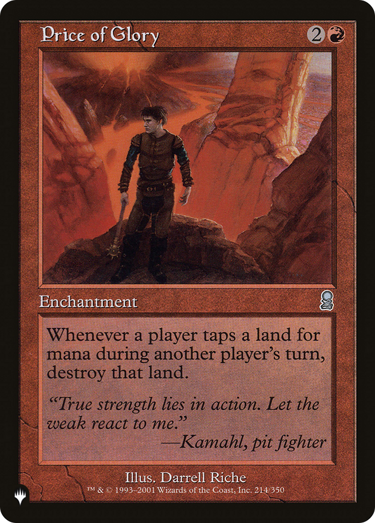 Price of Glory [The List] | I Want That Stuff Brandon