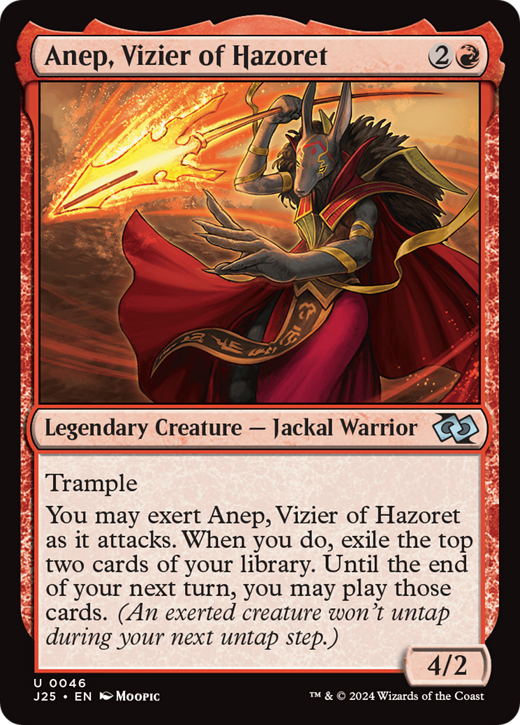 Anep, Vizier of Hazoret (Anime) [Foundations Jumpstart] | I Want That Stuff Brandon