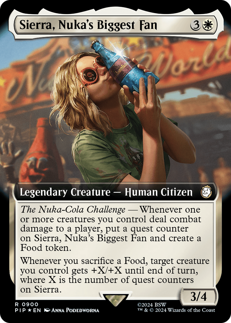 Sierra, Nuka's Biggest Fan (Extended Art) (Surge Foil) [Fallout] | I Want That Stuff Brandon