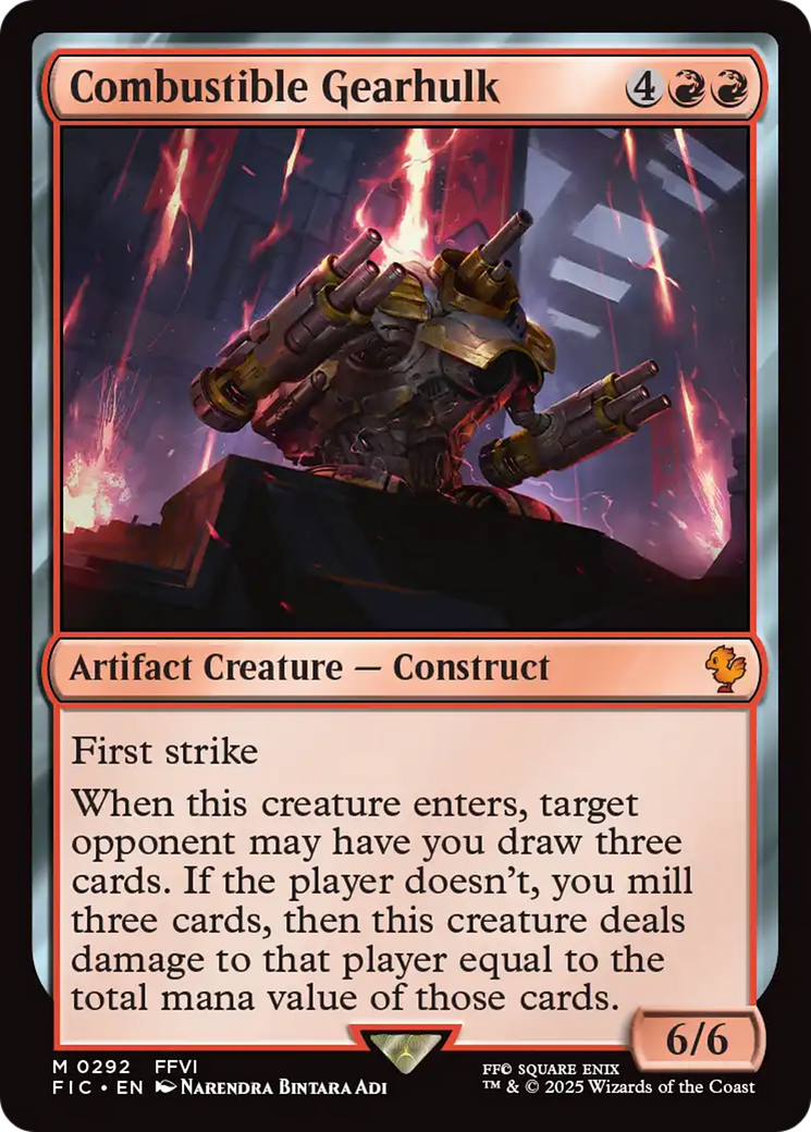 Combustible Gearhulk [FINAL FANTASY Commander] | I Want That Stuff Brandon