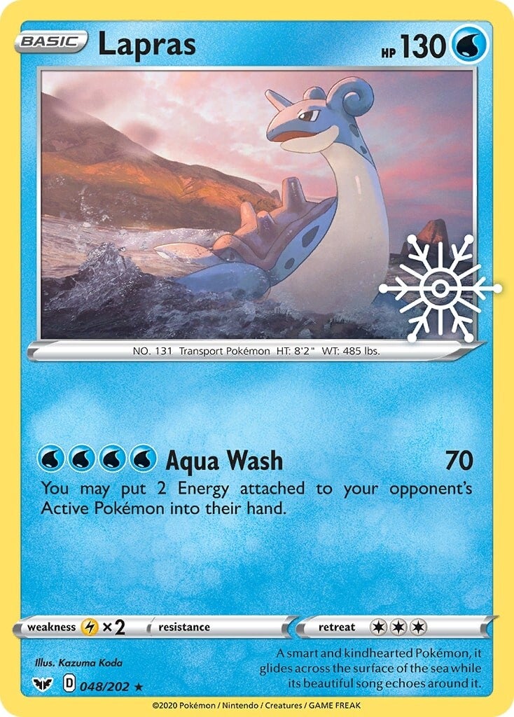 Lapras (048/202) (Holiday Calendar) [Sword & Shield: Base Set] | I Want That Stuff Brandon