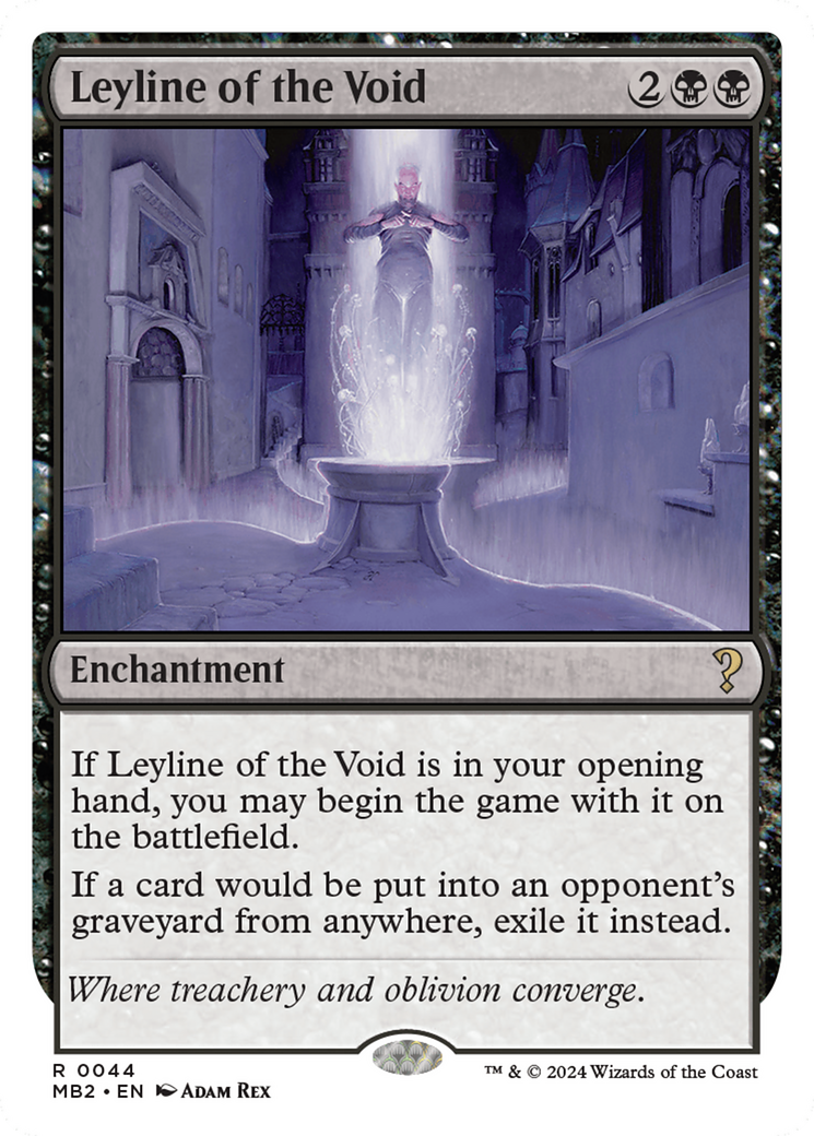 Leyline of the Void (White Border) [Mystery Booster 2] | I Want That Stuff Brandon