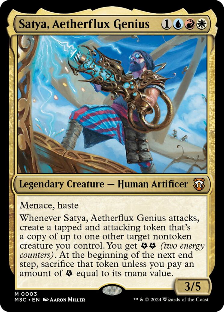 Satya, Aetherflux Genius [Modern Horizons 3 Commander] | I Want That Stuff Brandon