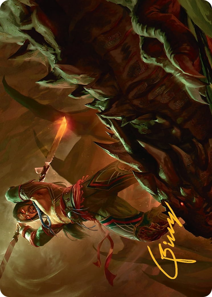 Sarkhan's Resolve Art Card (18/54) [Tarkir: Dragonstorm Art Series] | I Want That Stuff Brandon