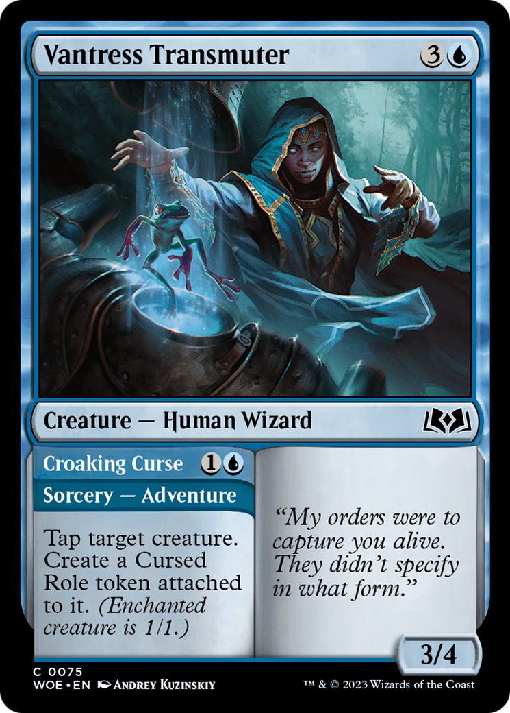 Vantress Transmuter // Croaking Curse [Wilds of Eldraine] | I Want That Stuff Brandon