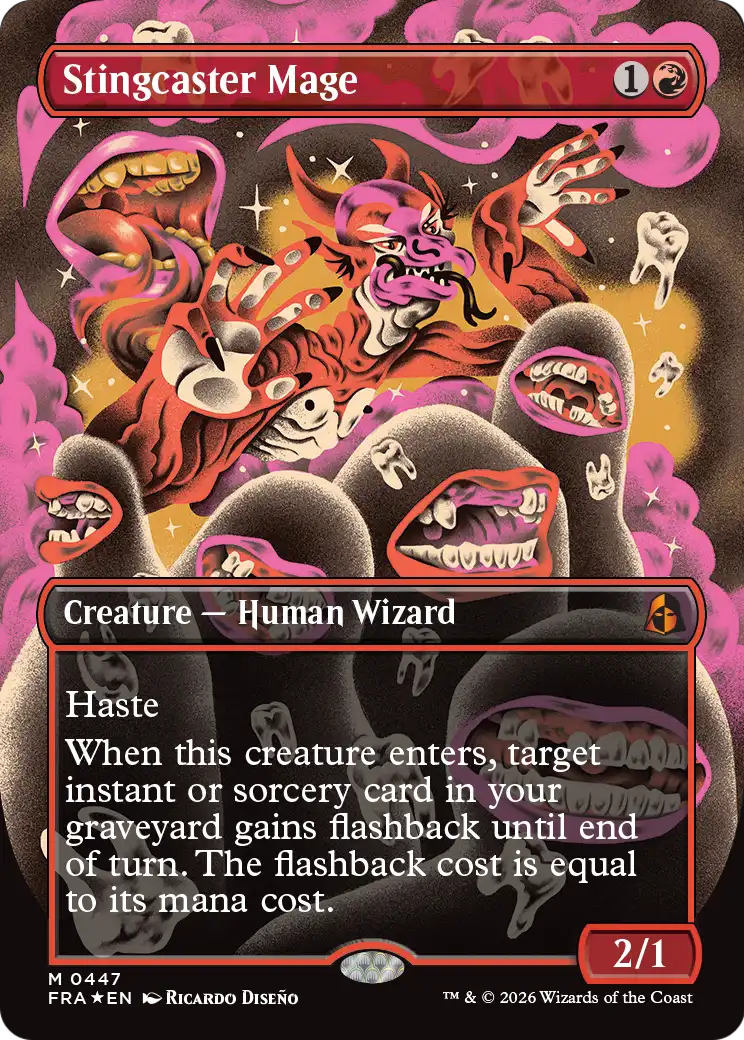 Stingcaster Mage (Borderless) (0447) [Reality Fracture] | I Want That Stuff Brandon