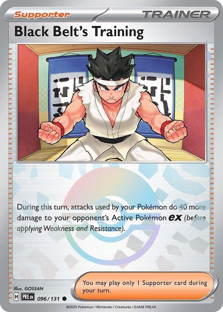 Black Belt's Training (096/131) (Poke Ball Pattern) [Scarlet & Violet: Prismatic Evolutions] | I Want That Stuff Brandon