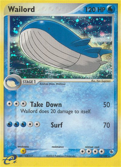 Wailord (14/109) [EX: Ruby & Sapphire] | I Want That Stuff Brandon