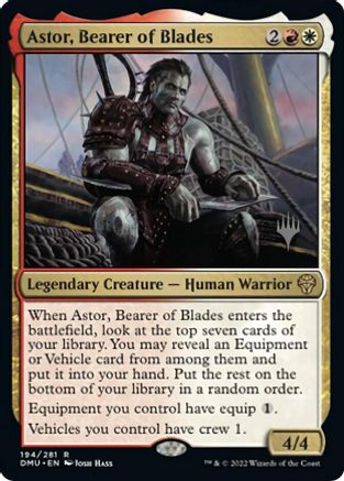 Astor, Bearer of Blades (Promo Pack) [Dominaria United Promos] | I Want That Stuff Brandon