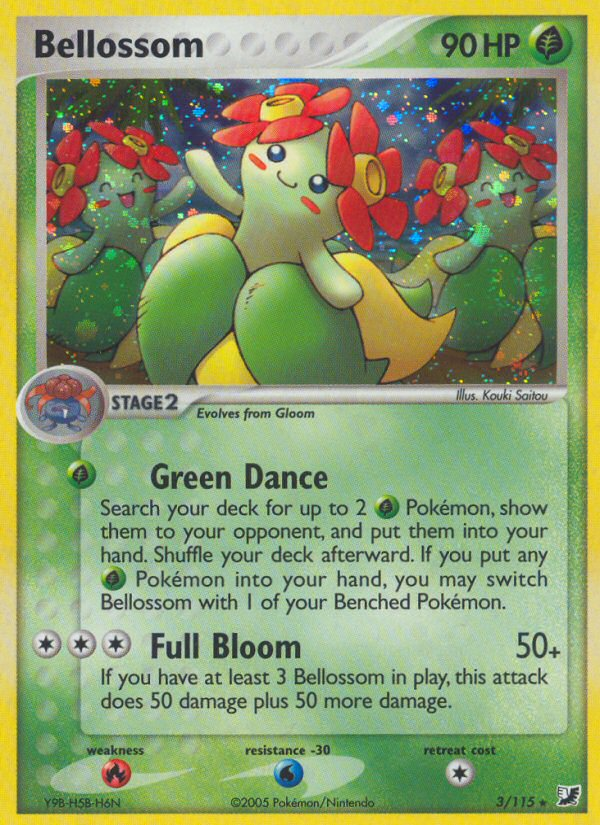 Bellossom (3/115) [EX: Unseen Forces] | I Want That Stuff Brandon