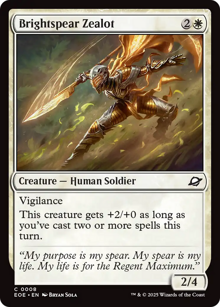 Brightspear Zealot [Edge of Eternities] | I Want That Stuff Brandon