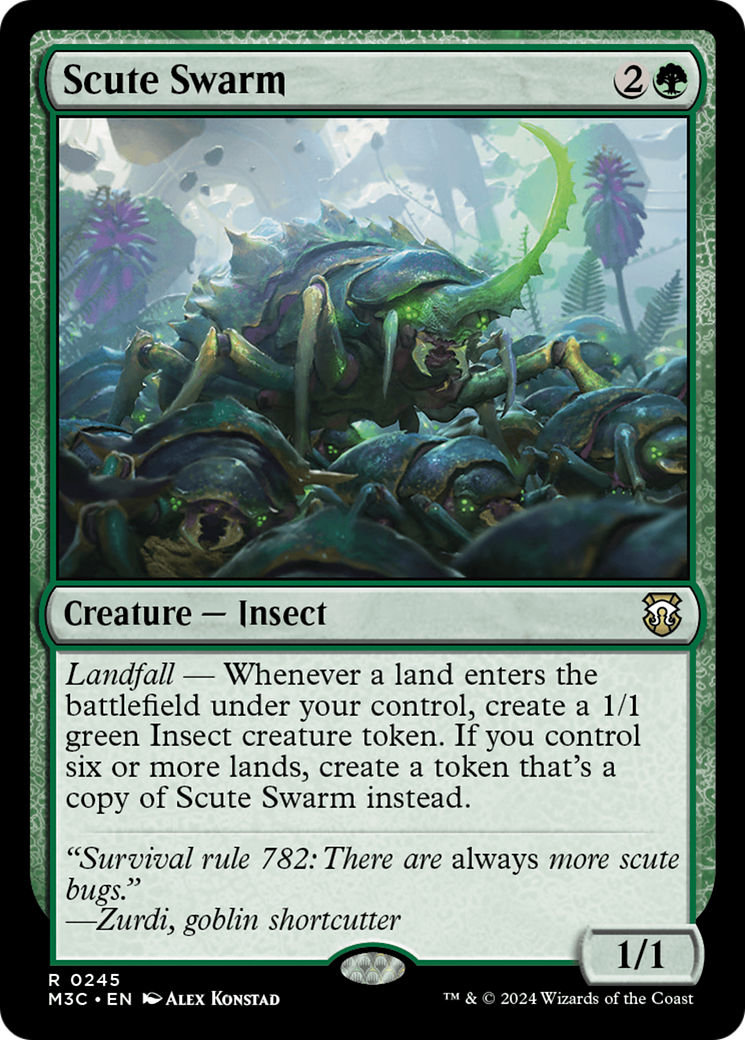 Scute Swarm (Ripple Foil) [Modern Horizons 3 Commander] | I Want That Stuff Brandon