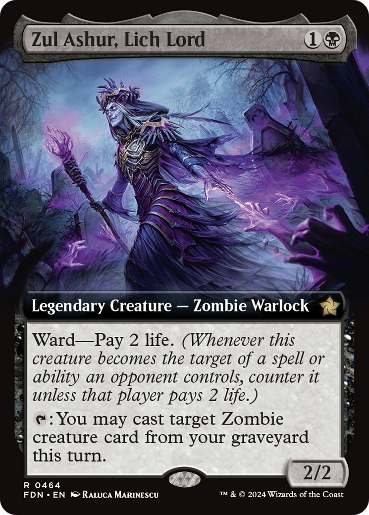 Zul Ashur, Lich Lord (Extended Art) [Foundations] | I Want That Stuff Brandon