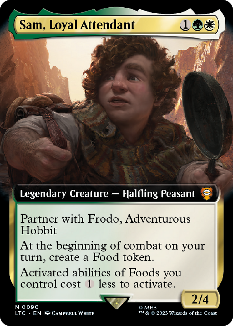 Sam, Loyal Attendant (Extended Art) [The Lord of the Rings: Tales of Middle-Earth Commander] | I Want That Stuff Brandon