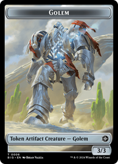 Golem // Plot Double-Sided Token [Outlaws of Thunder Junction: The Big Score Tokens] | I Want That Stuff Brandon