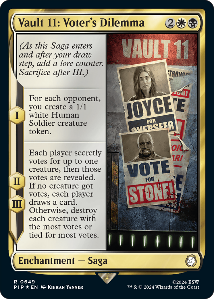 Vault 11: Voter's Dilemna (Surge Foil) [Fallout] | I Want That Stuff Brandon