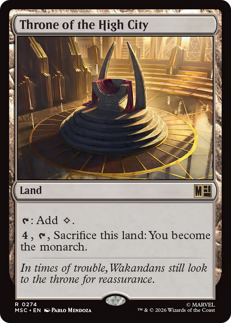 Throne of the High City (Surge Foil) [Marvel Super Heroes Commander] | I Want That Stuff Brandon