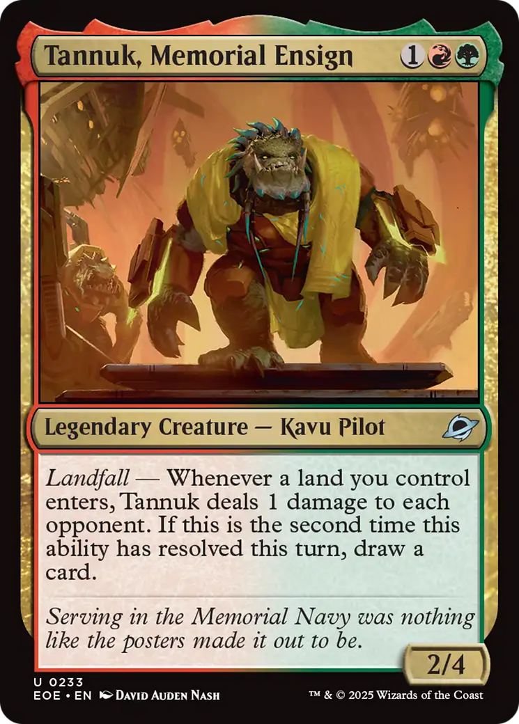 Tannuk, Memorial Ensign [Edge of Eternities] | I Want That Stuff Brandon