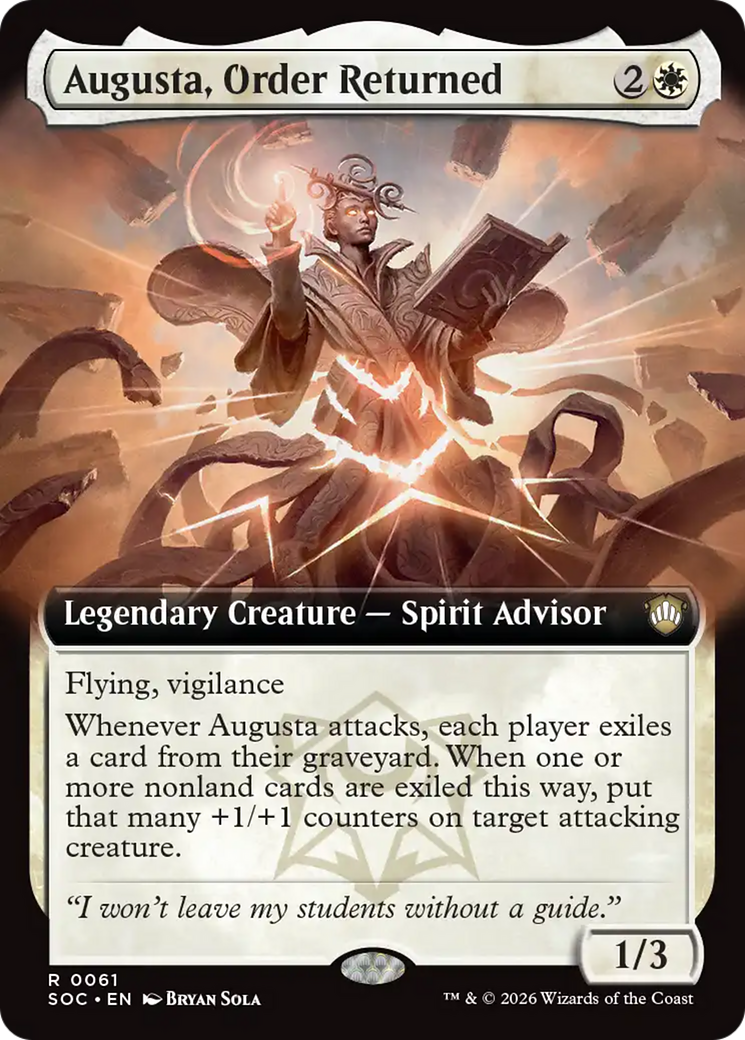 Augusta, Order Returned (Extended Art) [Secrets of Strixhaven Commander] | I Want That Stuff Brandon