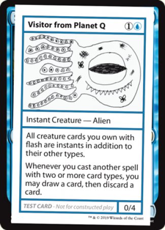 Visitor from Planet Q (2021 Edition) [Mystery Booster Playtest Cards] | I Want That Stuff Brandon