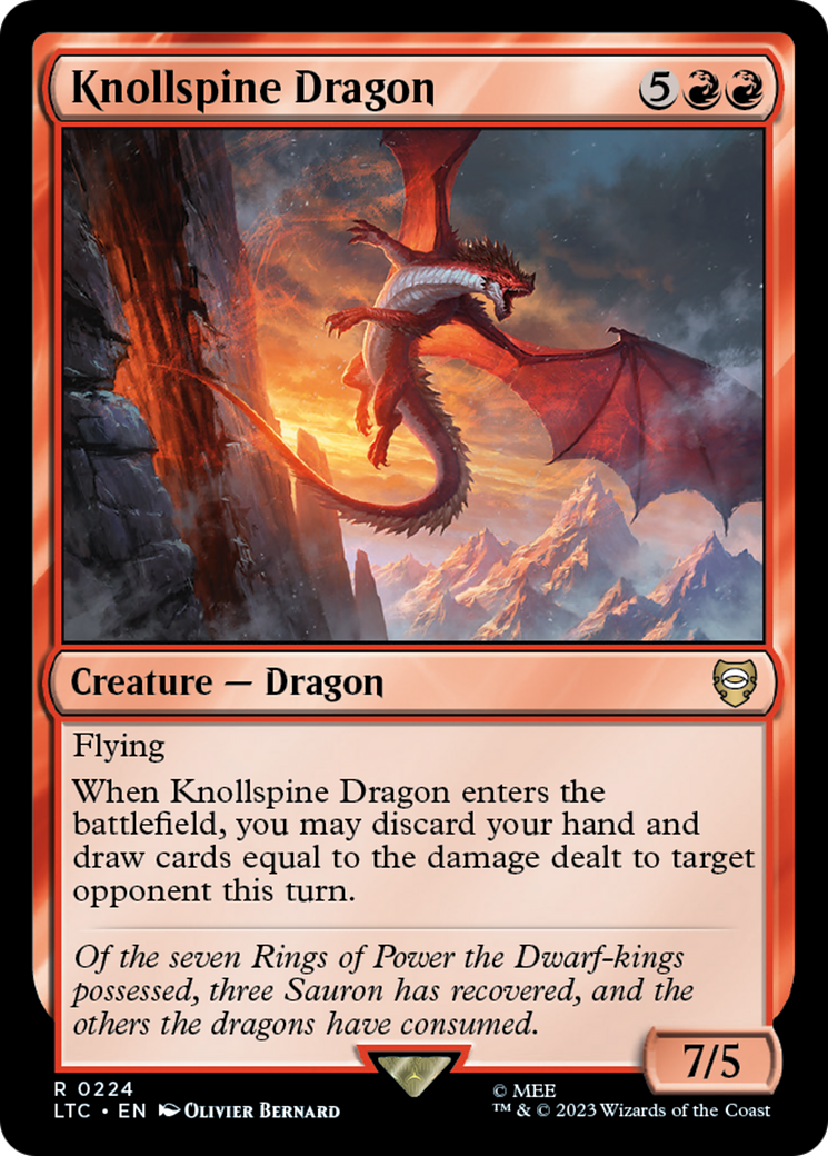 Knollspine Dragon [The Lord of the Rings: Tales of Middle-Earth Commander] | I Want That Stuff Brandon