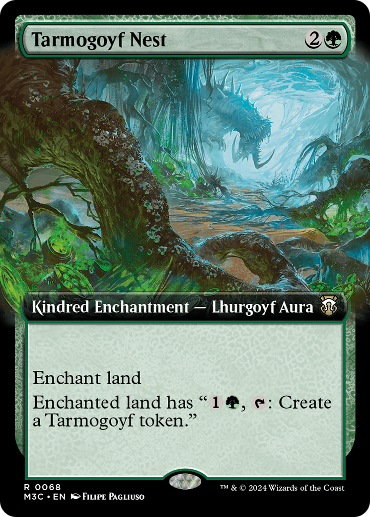 Tarmogoyf Nest (Extended Art) (Ripple Foil) [Modern Horizons 3 Commander] | I Want That Stuff Brandon