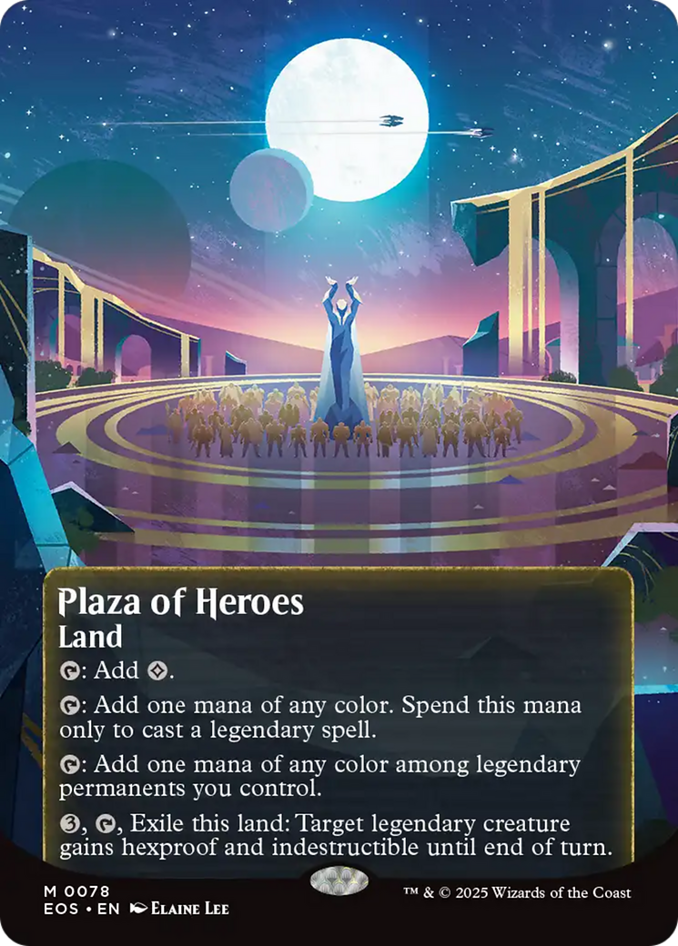 Plaza of Heroes (0078) (Borderless) [Edge of Eternities: Stellar Sights] | I Want That Stuff Brandon
